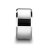 ARISH Men’s Extra Wide Tungsten Carbide Wedding Band Beveled Edges - 12mm