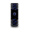 Men’s Ceramic Ring With Black & Blue Carbon Fiber And Sapphire Setting - 8mm