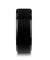 ABBEY Classic Black Tungsten Ring w/ Polished Edges and Brushed Center 4mm-10mm