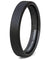 ABIA Women’s Black Tungsten Wedding Band With Beveled Edge Comfort Fit - 4mm