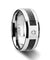 Acrapolis Black Tungsten Carbide Wedding Band Set Carbon Fiber Inlaid- 4mm-10mm