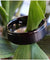 Adal Black Tungsten Carbide Ring With Polished Stepped Edges & Brushed Center - 8mm
