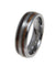 Andie Tungsten Wedding Band Hawaiian Koa Wood Inlay Comfort Fit - 6mm
