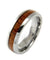 APUS Tungsten Band Genuine Inlay Hawaiian Koa Wood Comfort Fit Ring - 6mm