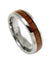 APUS Tungsten Band Genuine Inlay Hawaiian Koa Wood Comfort Fit Ring - 6mm
