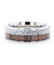 ATHENS Titanium Wedding Ring With Deer Antler & Black Walnut Wood Inlay - 8mm