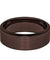 Beveled Men’s All Brown Tungsten Wedding Band With Brushed Center - 8 mm