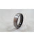 Bevin Tungsten Ring With Curved Brush Finish and Ion Plated Black On The Inside 6mm & 8mm