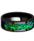 Black Ceramic Wedding Band Emerald Green & Sapphire Blue Color Opal Inlay 6mm 8mm