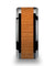 Black Cherry Wood Inlaid Ceramic Wedding Band Beveled Edges 6mm - 10mm