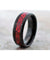 Black Tungsten Carbide Ring With Red Celtic Dragon Design Pattern 6mm & 8mm