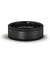 Black Tungsten Carbide Wedding Ring Brushed Double Groove Beveled Edge Comfort Fit - 8mm