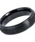Black Tungsten Ring With Brushed Center High Polished Stepped Edges - 6mm & 8mm