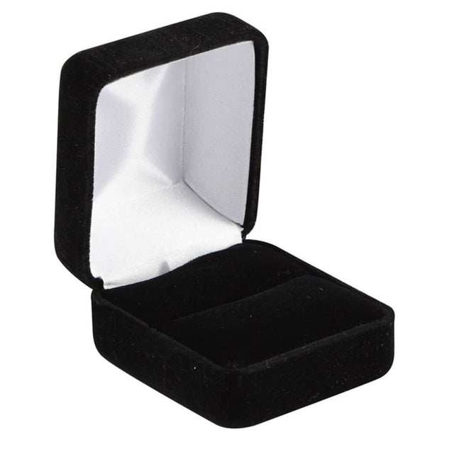 Black Tungsten Rings for Men Wedding Bands Beveled Edges Matte Finish - 8mm