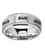 BLAIR Engraved Batman Logo Tungsten Carbide Spinner Wedding Band - 8mm