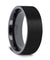 BOISE Brushed Finish Flat Black Titanium Men’s Wedding Band - 6mm & 8mm