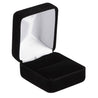 CALAIS Black Ceramic Diamond Ring Beveled Step Edges & Raised Brush Center 6mm 8mm