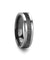 CALIXTO Gear Teeth Pattern Black Ceramic And Tungsten Wedding Band 6mm - 10mm