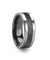 CALIXTO Gear Teeth Pattern Black Ceramic And Tungsten Wedding Band 6mm - 10mm