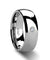 Calliope Domed Diamond Tungsten Carbide Ring Highly Polished 4mm - 8mm