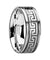 CALYPSO Tungsten Carbide Wedding Ring With Greek Key Meander Design - 8mm