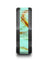 Ceramic Black Wedding Band Light Blue Turquoise Stone Inlay Beveled Polished Finish - 8mm