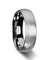 COCO Domed Tungsten Carbide Ring With Wire Brushed Finish Style 6mm & 8mm