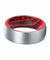 DALLAS Domed Men’s Tungsten Ring with Black/Red Box Elder Wood Sleeve 8mm