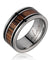 Damari Titanium Wedding Band Genuine Ebony Gabon & Bocote Wood - 8mm