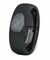 Domed Finger Print Engraved Black Tungsten Wedding Ring With Brushed Center - 8mm