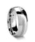 Domed Tungsten Carbide Wedding Band Set With Brushed Stripe Center - 4mm - 12mm