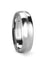 Domed Tungsten Carbide Wedding Band Set With Brushed Stripe Center - 4mm - 12mm
