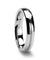 Domed Tungsten Carbide Wedding Band Set With Brushed Stripe Center - 4mm - 12mm
