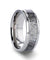 ELGIN Polished Beveled Titanium Men’s Band With Ombre Deer Antler Inlay - 8mm
