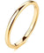 ERIN Highly Polished Yellow Gold Inlaid Tungsten Wedding Band for Women - 2mm