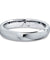 Gabby Tungsten Wedding Band for Women Domed Round Polished Comfort Fit - 4mm