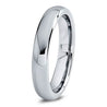 Gabby Tungsten Wedding Band for Women Domed Round Polished Comfort Fit - 4mm