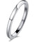 GENE Highly Polished Domed Tungsten Wedding Band Ring for Women - 2mm