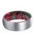 GENT Men’s Domed Tungsten Ring with Red & Green Box Elder Wood Sleeve 8mm