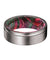 GERO Men’s Grooved Tungsten Ring w/ Red & Green Box Elder Wood Sleeve 8mm