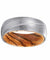 GRANT Domed Damascus Steel Wood Rings w/ Bocote Sleeve 8mm