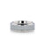 HOBART Men’s Titanium Wedding Ring With White Carbon Fiber Inlay - 8mm