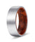 KAVON Flat Men’s Tungsten Carbide Ring w/ Snake Wood Sleeve - 8MM