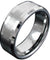 Kellan Tungsten Carbide Ring With Thin Brushed Center and High Polished Beveled Edges 8mm