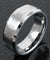 Kellan Tungsten Carbide Ring With Thin Brushed Center and High Polished Beveled Edges 8mm