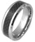Kendal Tungsten Wedding Band with Stunning Checkered Black Carbon Fiber Inlay 8mm