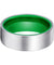 Layton Men’s Flat Brushed Tungsten Carbide Wedding Ring Green Interior - 8mm
