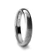 Liam Tungsten Wedding Band Set With Custom Fingerprint Engraved - 4mm - 12mm