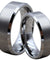 Maille Classic Tungsten Wedding Band Set With High Polish Beveled Edges - 6mm & 8mm