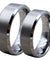 Maille Classic Tungsten Wedding Band Set With High Polish Beveled Edges - 6mm & 8mm